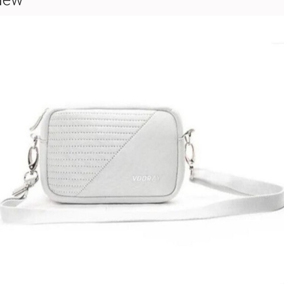 VOORAY ⭐️ Grey Moto neoprene crossbody bag - Picture 2 of 5